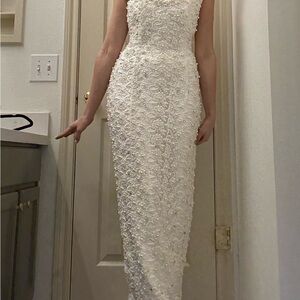 Elegant White Lace Wedding dress